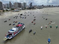 A flotilla kicks off the People’s Summit for activists at UN climate talks